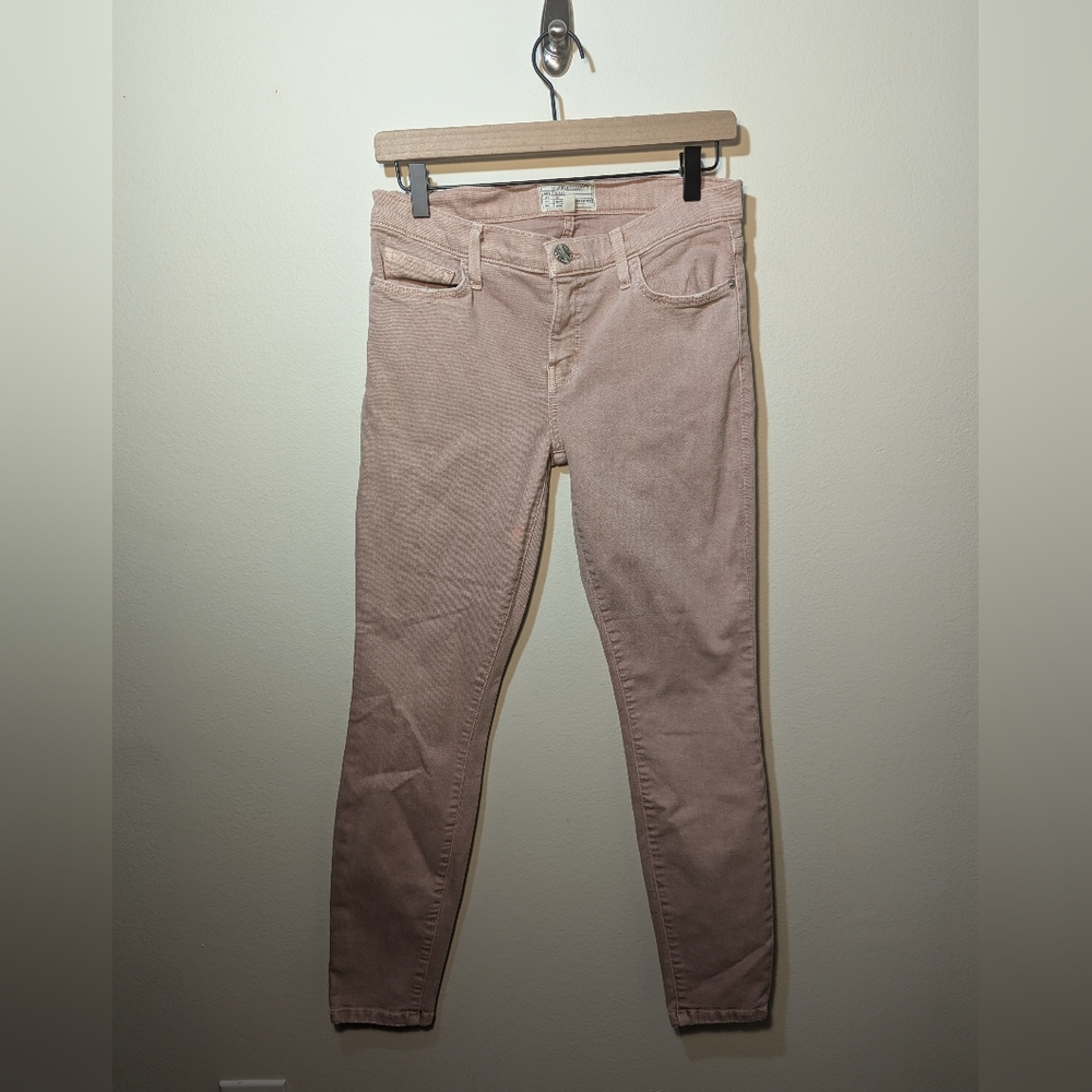Current/Elliott The Stiletto Rose Dust Jeans 28 Skinny Denim - Damaged